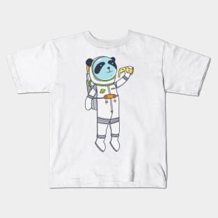 Space Pizza Panda Kids T-Shirt